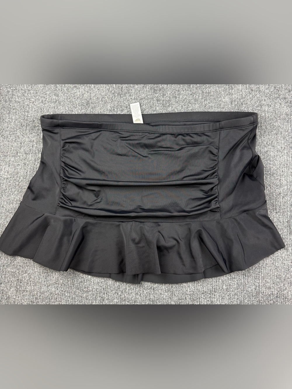 Athleta Black Ruffled Swim Skirt, Size XL